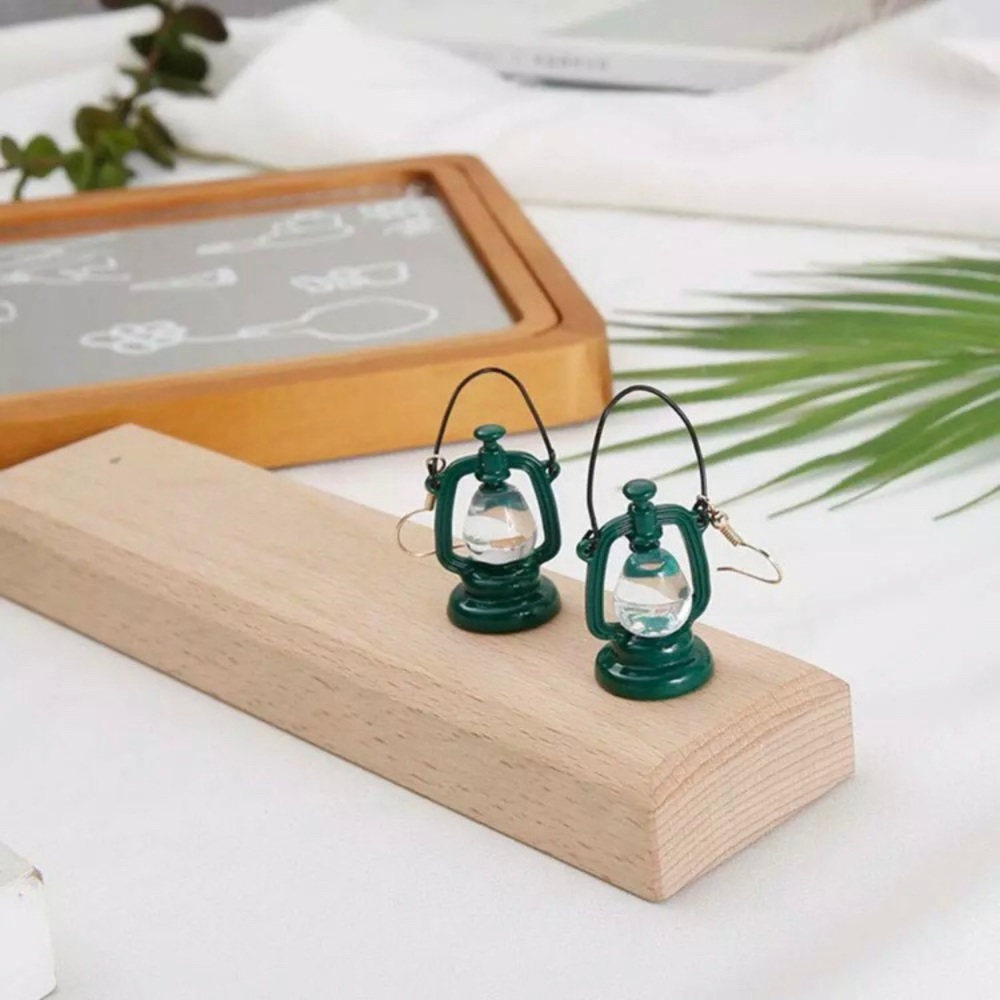 🏕Lantern camping dangle earrings NWT unique🏕 - Picture 2 of 6